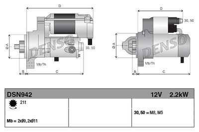 STARTER DENSO DSN942 2