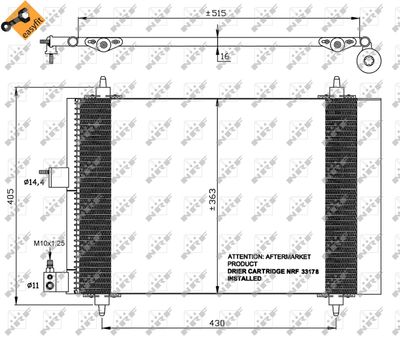 CONDENSATOR CLIMATIZARE NRF 35414 4