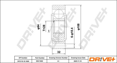 GELENKSATZ ANTRIEBSWELLE DR!VE+ DP2110101669 3