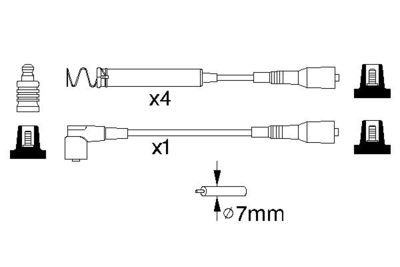 BOSCH Zündleitungssatz
