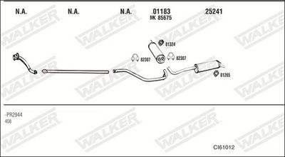 Изпускателна система WALKER CI61012