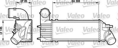 VALEO 817437 Интеркулер  для PEUGEOT 406 (Пежо 406)