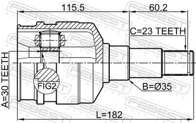 Joint Kit, drive shaft 0111-GRX125LH