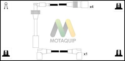 Комплект проводов зажигания MOTAQUIP LDRL1839 для PORSCHE 968
