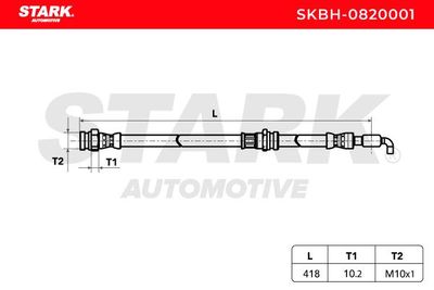 спирачен маркуч STARK SKBH-0820001