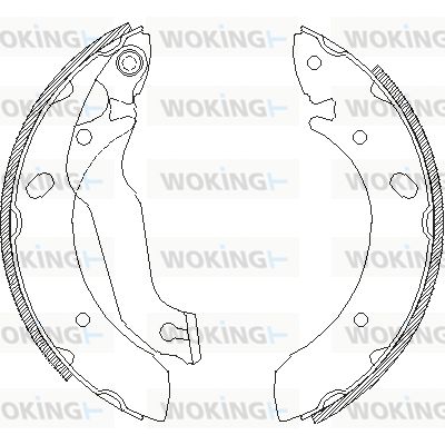 Комплект тормозных колодок WOKING Z4633.00 для HYUNDAI MATRIX