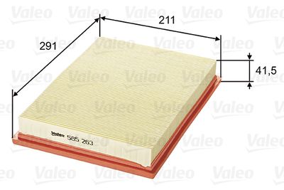 Filtr powietrza VALEO 585263 produkt