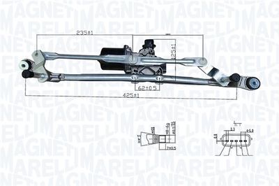 Silnik wycieraczek MAGNETI MARELLI 064376100010