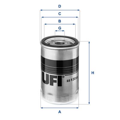 Масляный фильтр UFI 23.130.02 для BMW Z1