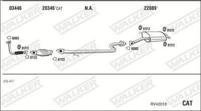 Изпускателна система WALKER RV42010