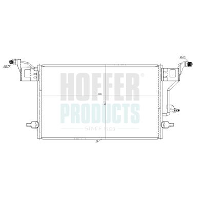 кондензатор, климатизация HOFFER 991283