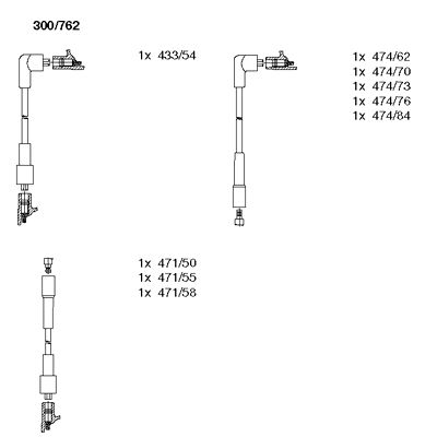 Комплект проводов зажигания BREMI 300/762 для LAND ROVER 110/127