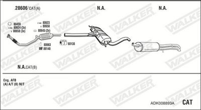 ABGASANLAGE WALKER ADK008893A