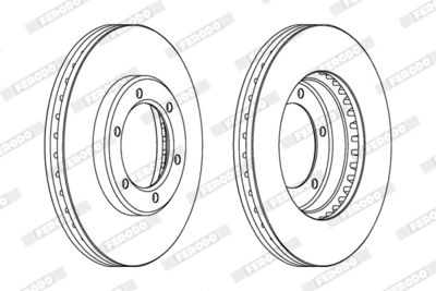 BREMSSCHEIBE FERODO DDF1441 1