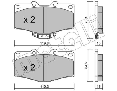 SET PLACUTE FRANA FRANA DISC METELLI 2202420