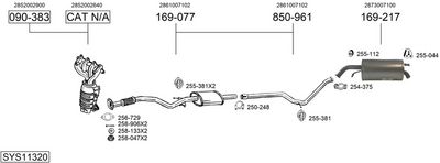 Изпускателна система BOSAL SYS11320