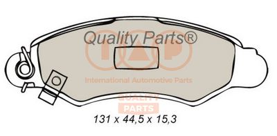 Комплект тормозных колодок, дисковый тормоз IAP QUALITY PARTS 704-16063 для SUZUKI SWIFT