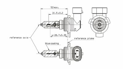 GLüHLAMPE HAUPTSCHEINWERFER BOSCH 1987301139 7