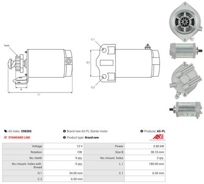 STARTER AS-PL S9830S 4