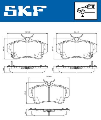 Brake Pad Set, disc brake VKBP 80605 A