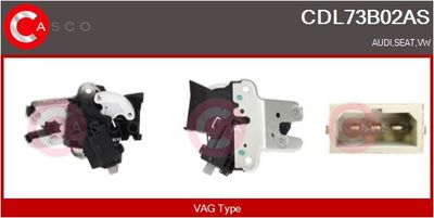 Zámek výklopných zadních dveří CASCO CDL73B02AS