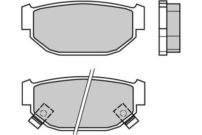 Комплект тормозных колодок, дисковый тормоз E.T.F. 12-0346 для SUBARU XT