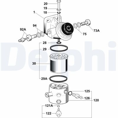Filtr paliwa DELPHI 6260B682B