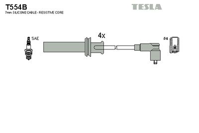 Комплект проводов зажигания TESLA T554B для LANCIA KAPPA
