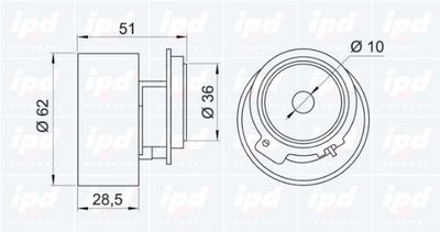 ROLA INTINZATOR CUREA DISTRIBUTIE IPD 140554 1