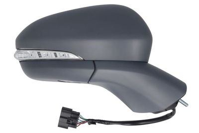 Zijspiegel Rechts (elektrisch, asferisch, met verwarming, under-coated, elektrisch opklapbaar, met indicator) past: FORD MONDEO V 08.14-