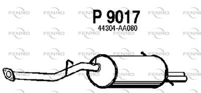 FENNO P9017 Глушитель выхлопных газов  для SUBARU LEGACY (Субару Легак)