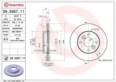 спирачен диск BREMBO