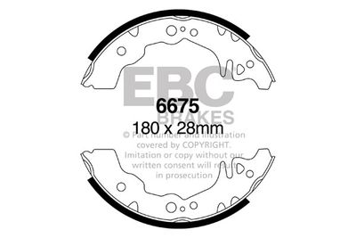 Комплект тормозных колодок EBC Brakes 6675 для DAIHATSU SIRION