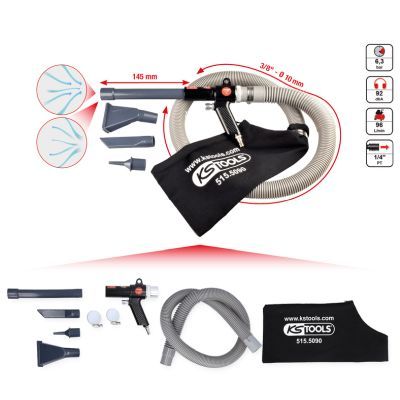 KS TOOLS Išsiurbimo ir prapūtimo pistoletas (pneumatinis)