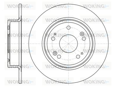 WOKING D61278.00 Тормозные диски  для HONDA ACCORD (Хонда Аккорд)
