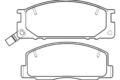 Kavo Parts Stabdžių trinkelių rinkinys, diskinis stabdys