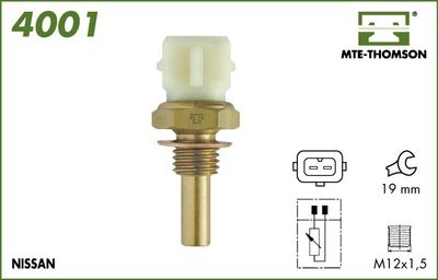MTE-THOMSON 4001 Датчик температури охолоджуючої рідини для FIAT (Фиат)