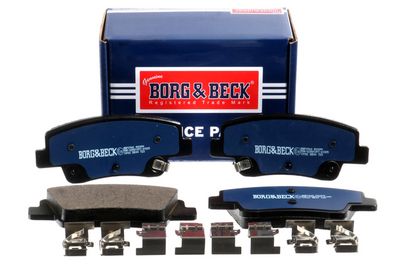 комплект спирачно феродо, дискови спирачки BORG & BECK BBP2960