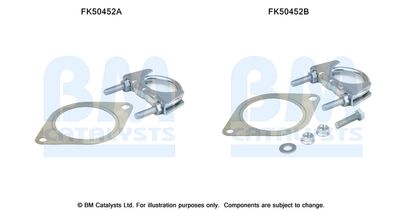 Zestaw montażowy, rura wydechowa BM CATALYSTS FK50452