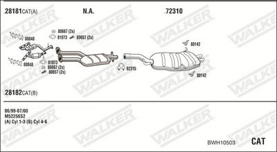 Изпускателна система WALKER BWH10503
