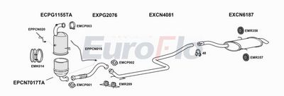 Układ wydechowy EUROFLO CNGRAP16D6004A00