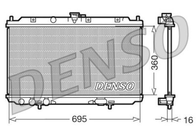 Kylare, motorkylning DENSO DRM46012