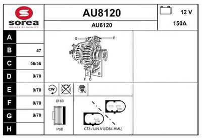 GENERATOR SNRA AU8120