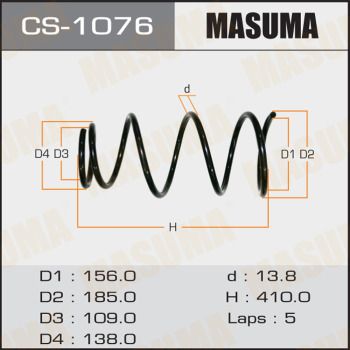 MASUMA CS-1076 Пружина подвески  для TOYOTA CAMRY (Тойота Камр)