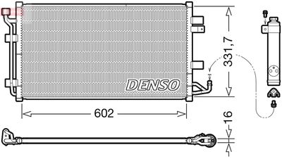DENSO DCN46035 Радиатор кондиционера  для NISSAN LEAF (Ниссан Леаф)