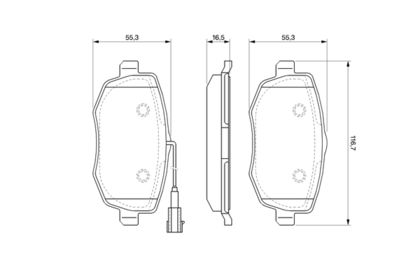 Brake Pad Set, disc brake 0 986 494 075