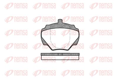 Комплект тормозных колодок, дисковый тормоз REMSA 0222.00 для LAND ROVER 90