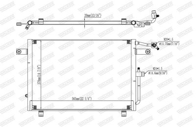 CONDENSATOR CLIMATIZARE WALKER WCD00253 6