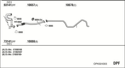 ABGASANLAGE WALKER OPK024303