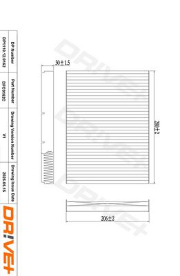 FILTRU AER HABITACLU DR!VE+ DP1110120162 0